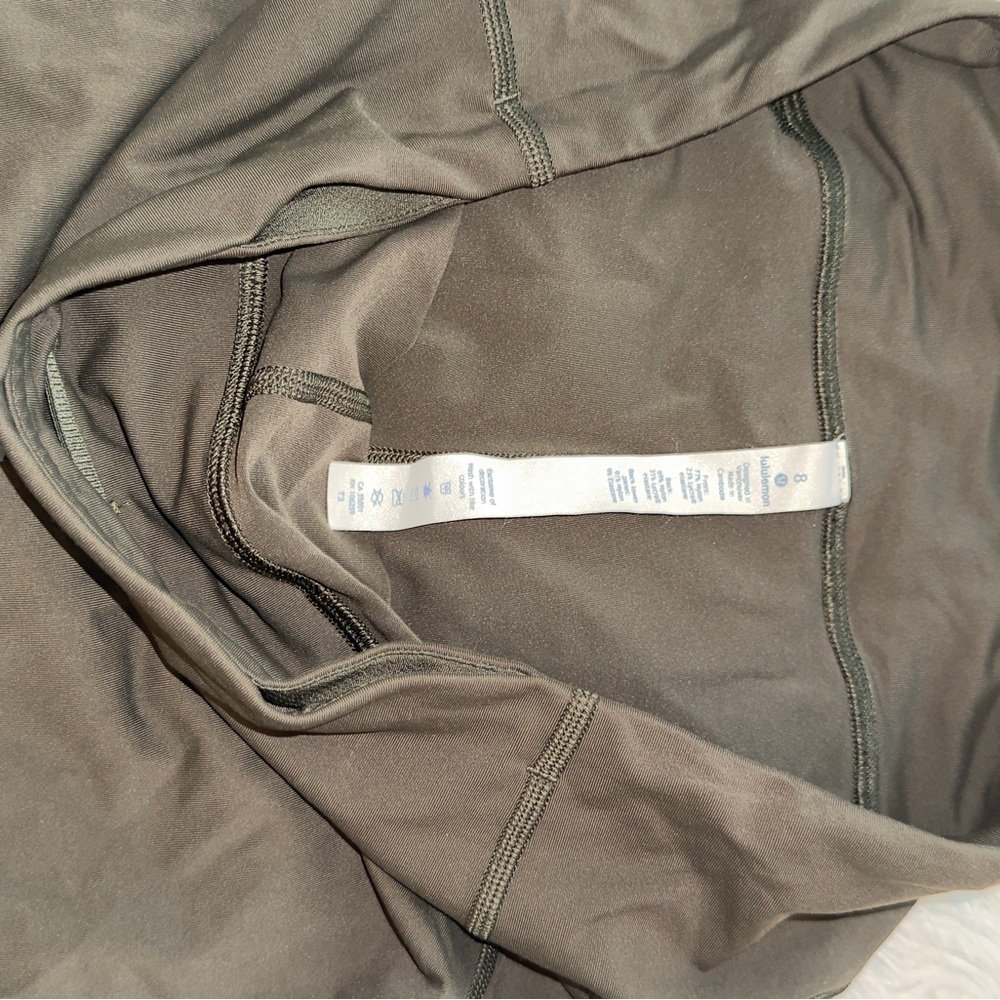 Lululemon Pace Rival Crop 22" Dark Olive 8 - Picture 6 of 6
